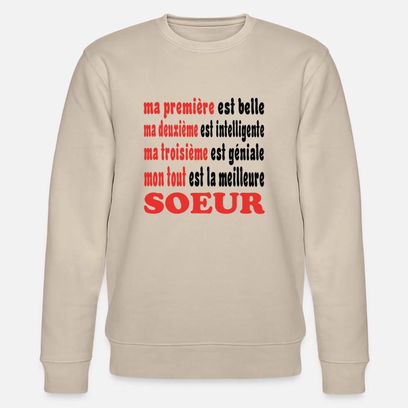 SCHWESTER T-Shirt - Stanley/Stella Unisex Bio-Sweatshirt CHANGER - Beige