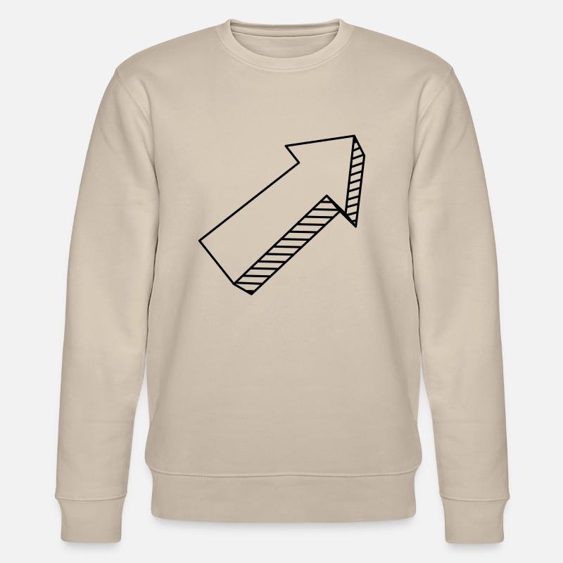 Flèche en 3D - Sweat bio CHANGER Stanley/Stella Unisexe - beige