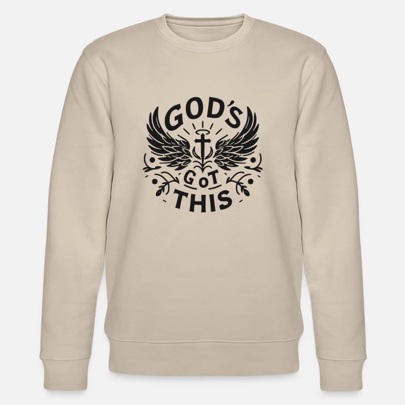 Gott hat das - Stanley/Stella Unisex Bio-Sweatshirt CHANGER  - Beige