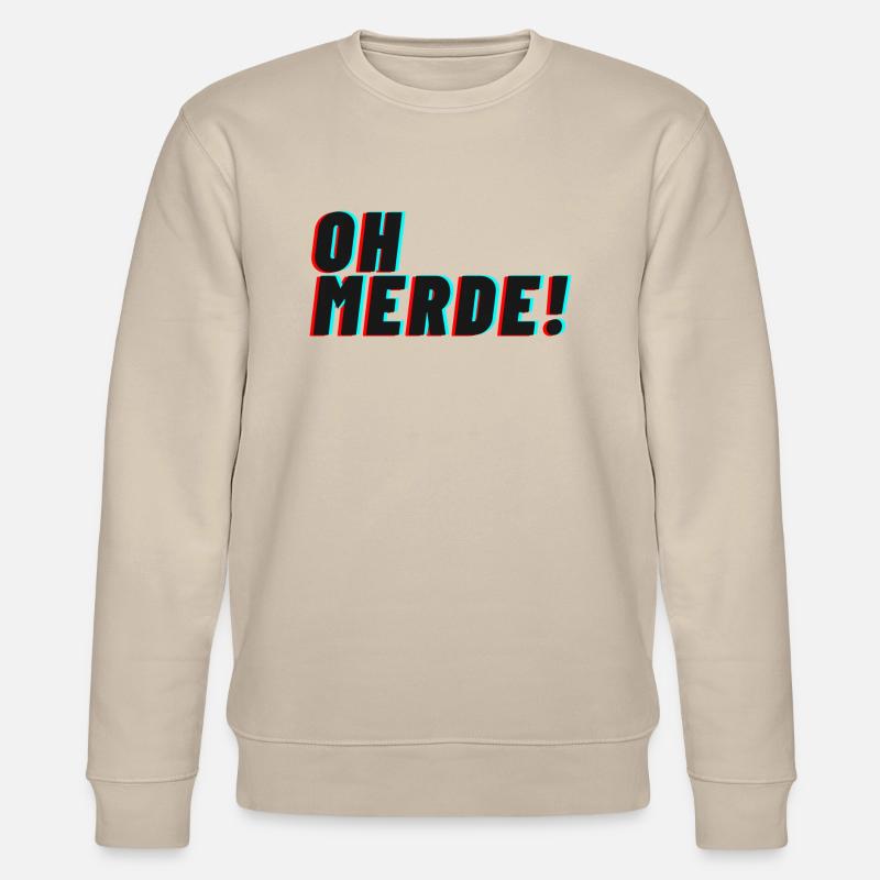 oh merde! - Stanley/Stella Unisex Bio-Sweatshirt CHANGER  - Beige