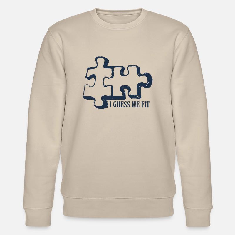 Pièces de puzzle - Sweat bio CHANGER Stanley/Stella Unisexe - beige