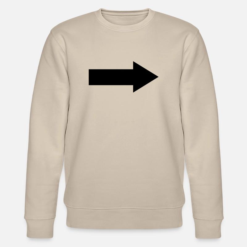 Pfeil - Stanley/Stella Unisex Bio-Sweatshirt CHANGER  - Beige