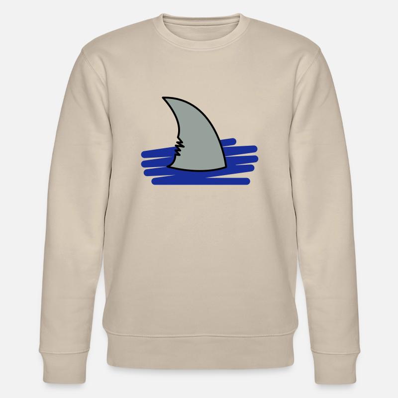 Shark / aileron de requin - Sweat bio CHANGER Stanley/Stella Unisexe - beige