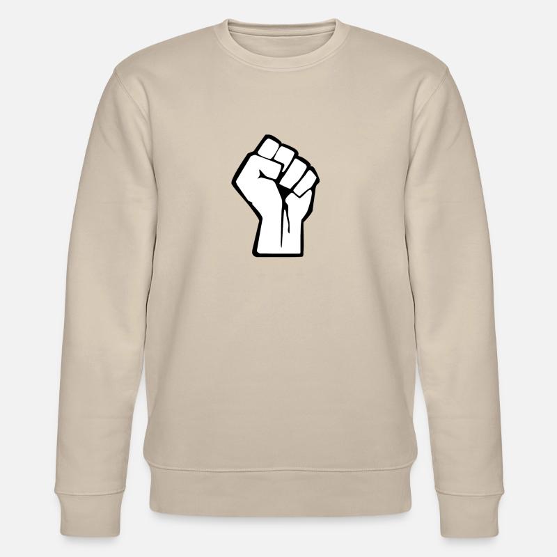 Poing de la révolution - Sweat bio CHANGER Stanley/Stella Unisexe - beige