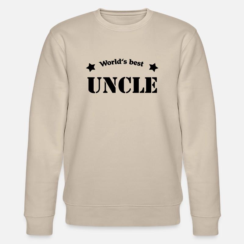 World's best uncle - Stanley/Stella CHANGER Unisex Organic Sweatshirt - beige