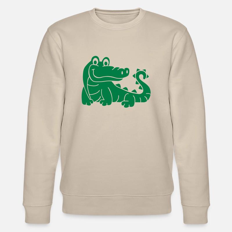 Krokodil - Stanley/Stella Unisex Bio-Sweatshirt CHANGER  - Beige