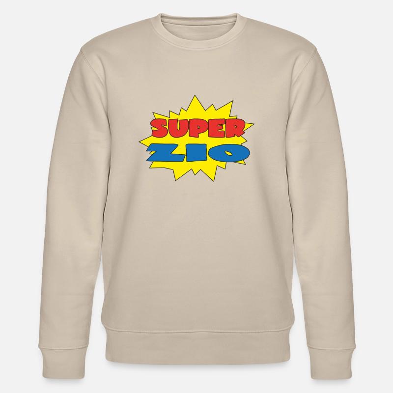 Super zio - Stanley/Stella Unisex Bio-Sweatshirt CHANGER  - Beige