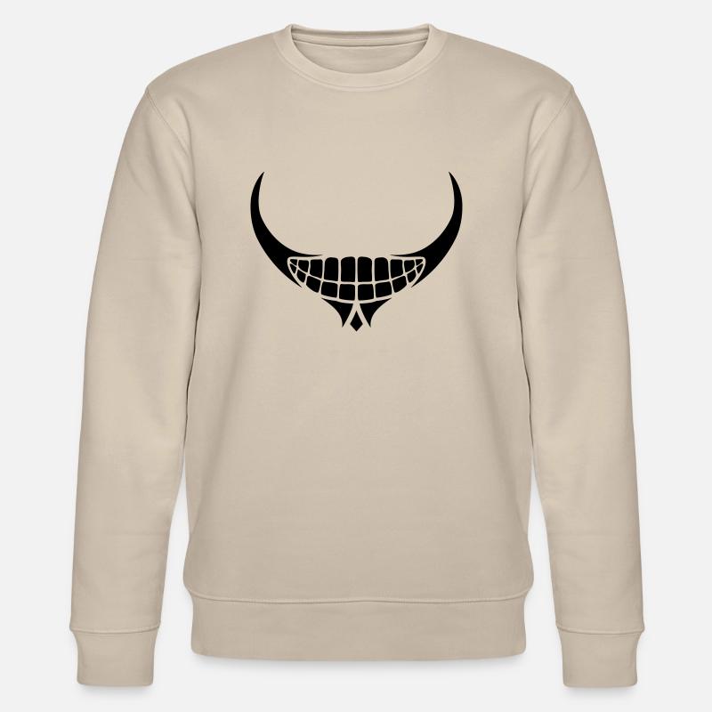 Sourire démoniaque de la bouche - Sweat bio CHANGER Stanley/Stella Unisexe - beige