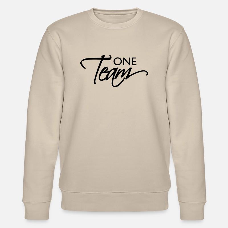 Teamgeist One Team - Stanley/Stella Unisex Bio-Sweatshirt CHANGER  - Beige