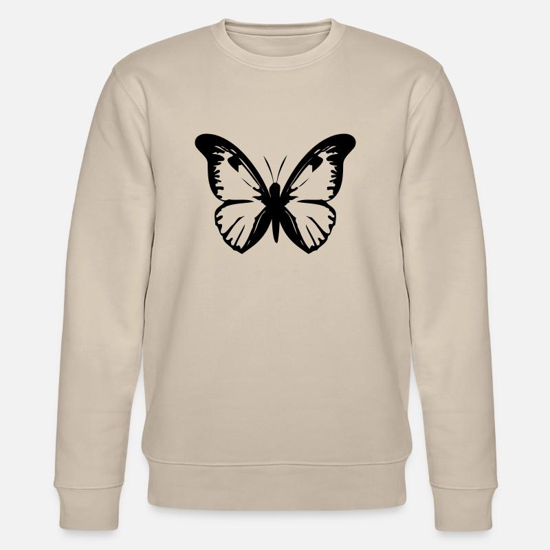 Schmetterling - Stanley/Stella Unisex Bio-Sweatshirt CHANGER  - Beige