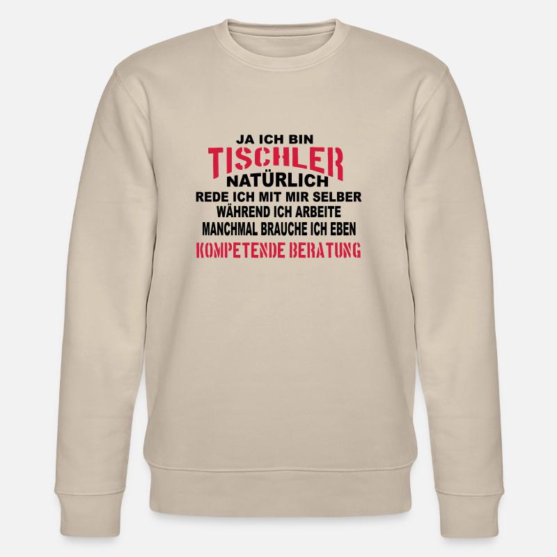 Tischler Beratung - Stanley/Stella Unisex Bio-Sweatshirt CHANGER  - Beige