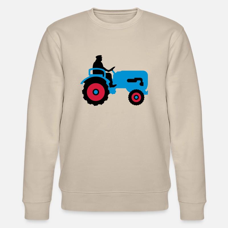 bauer_mit_traktor_032013_b_3c - Sweat bio CHANGER Stanley/Stella Unisexe - beige