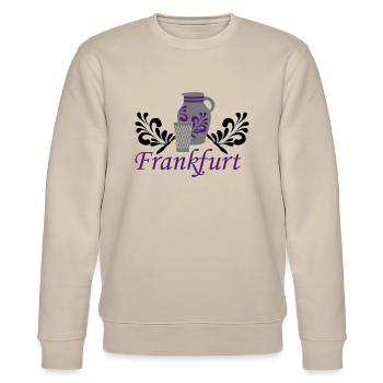 Frankfurt - Bembel - Geripptes - Stanley/Stella Unisex Bio-Sweatshirt CHANGER  - Beige - Vorne - Nik (191cm) & Marisol (170cm)