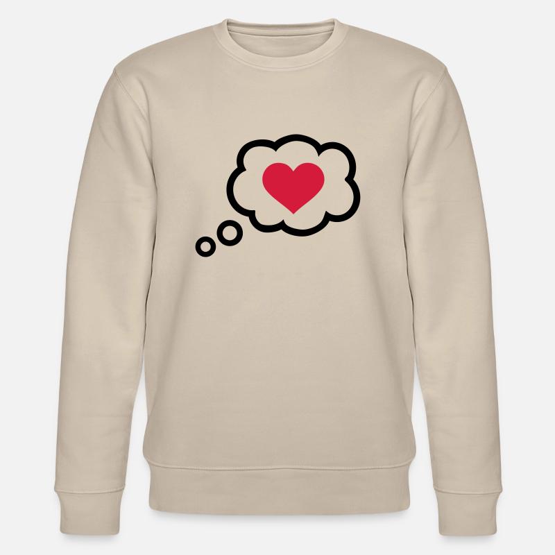 Speech bubble - Stanley/Stella CHANGER Unisex Organic Sweatshirt - beige