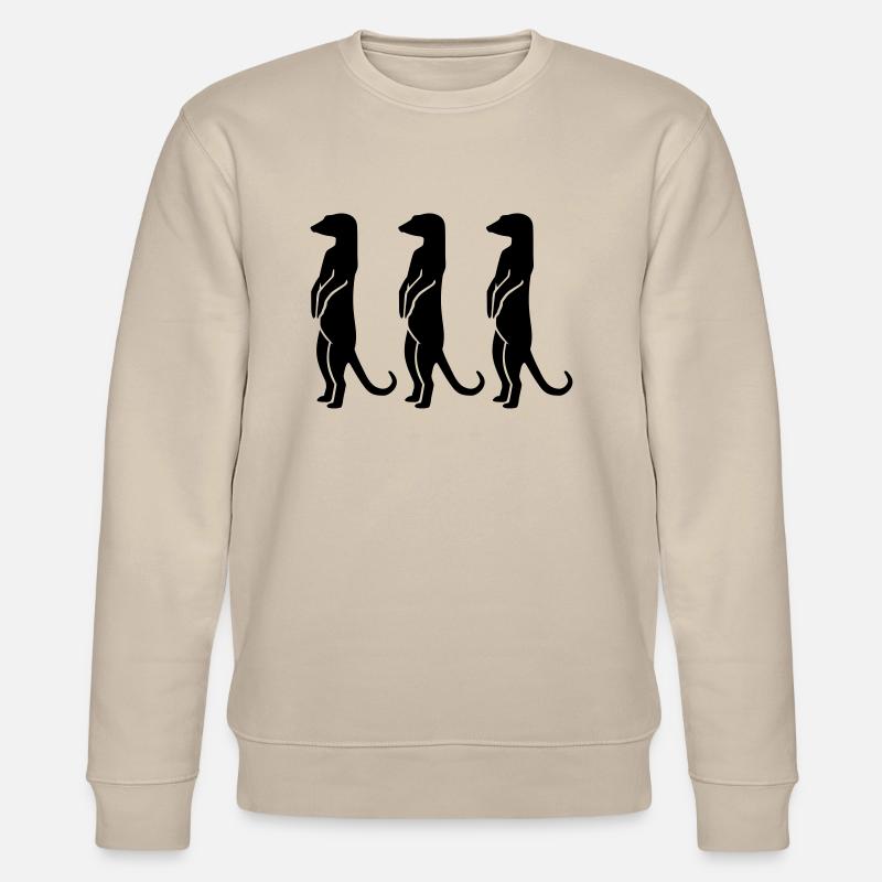 Erdmännchen - Stanley/Stella Unisex Bio-Sweatshirt CHANGER  - Beige