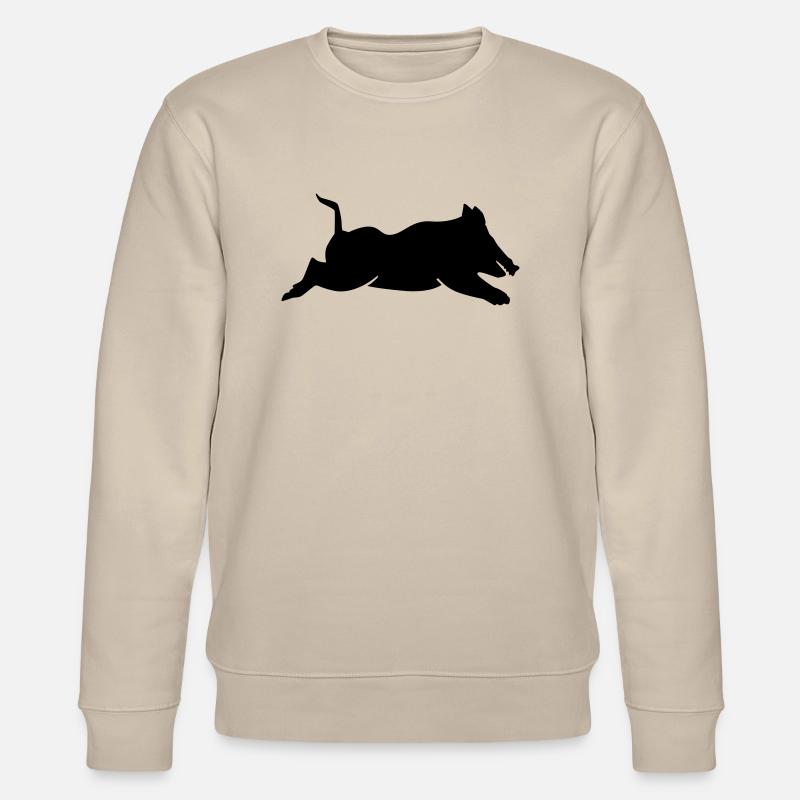 Wildschwein - Stanley/Stella Unisex Bio-Sweatshirt CHANGER  - Beige
