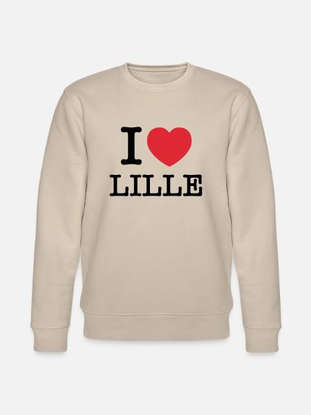 I Love Lille | Lille | I Heart Lille | France - Stanley/Stella CHANGER Unisex Organic Sweatshirt - beige