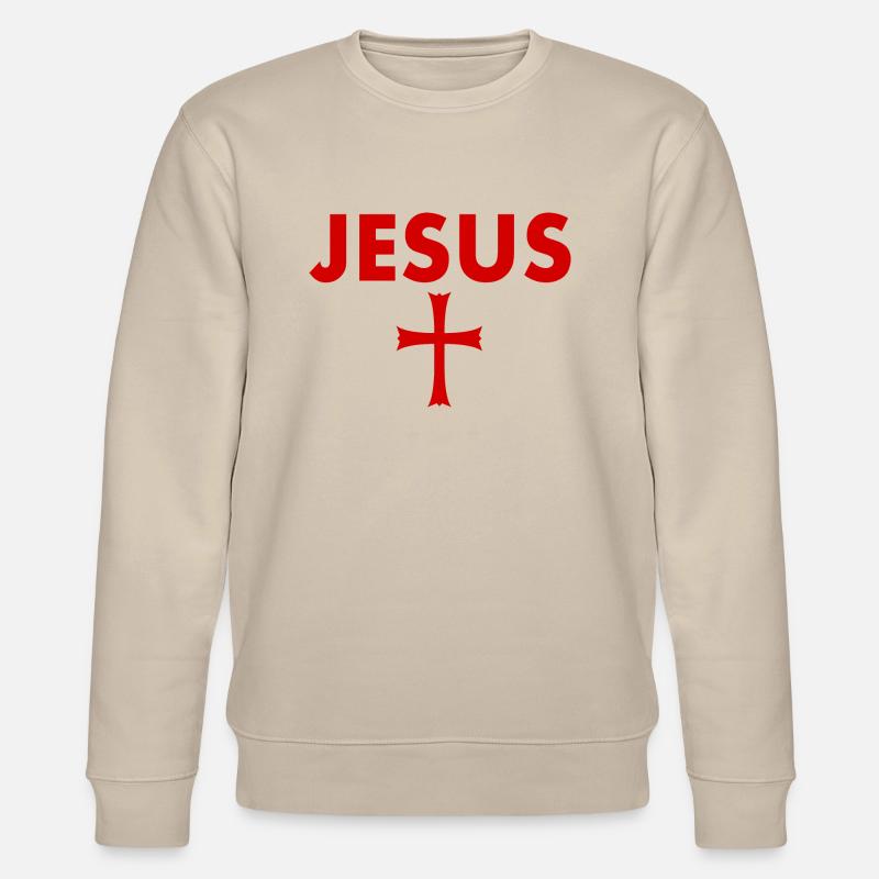 Croix de Jésus - Sweat bio CHANGER Stanley/Stella Unisexe - beige