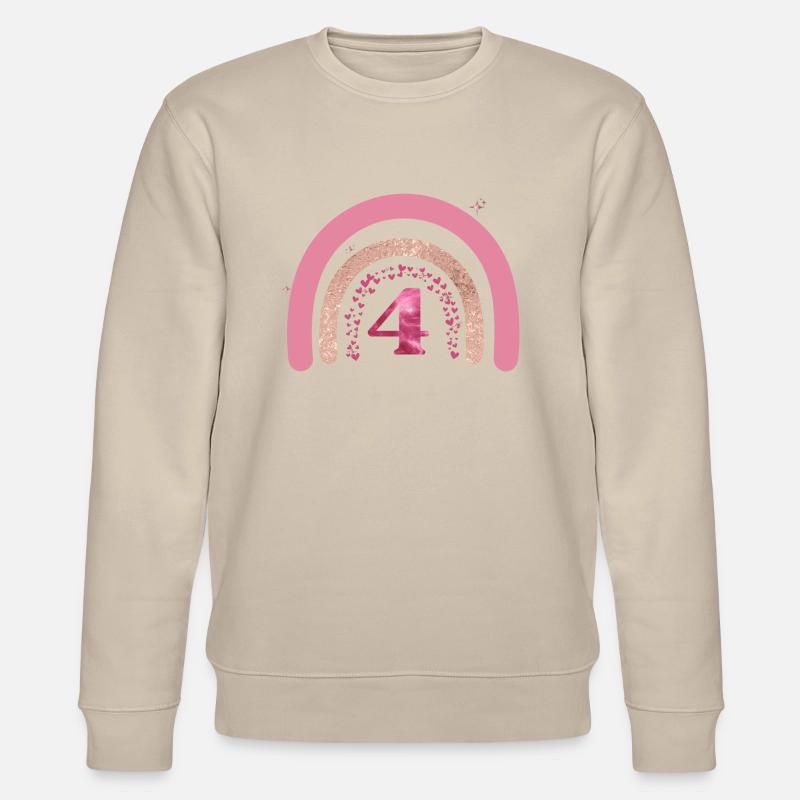 4e anniversaire rainbow rose - Sweat bio CHANGER Stanley/Stella Unisexe - beige
