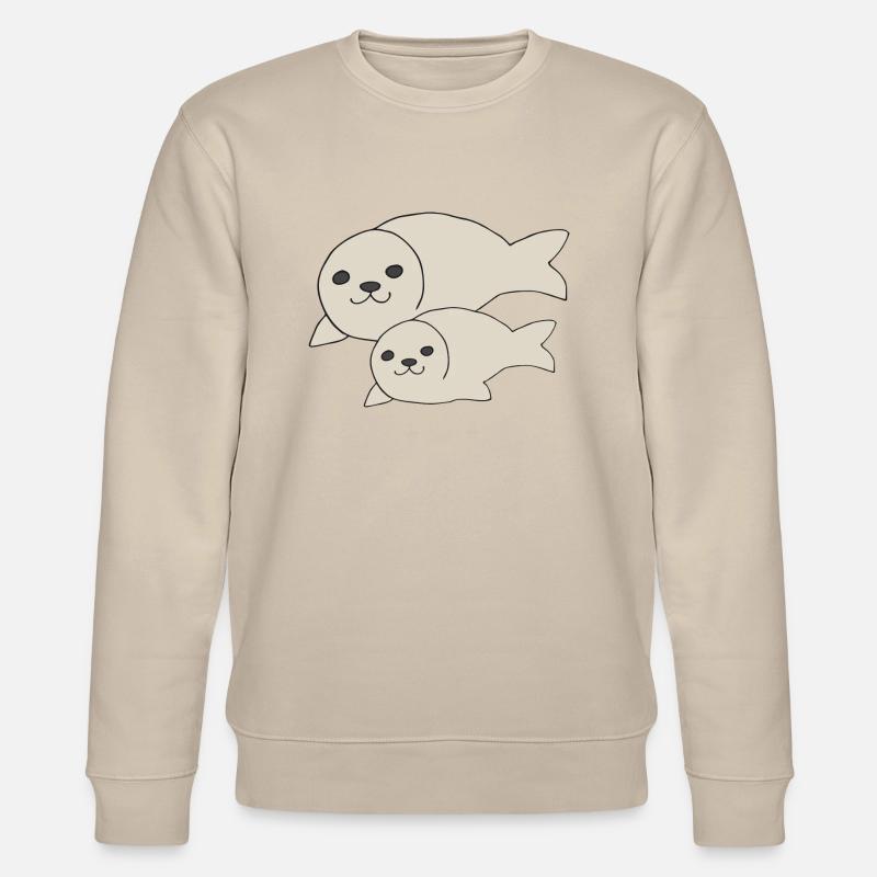 Sceau petit et grand - Sweat bio CHANGER Stanley/Stella Unisexe - beige