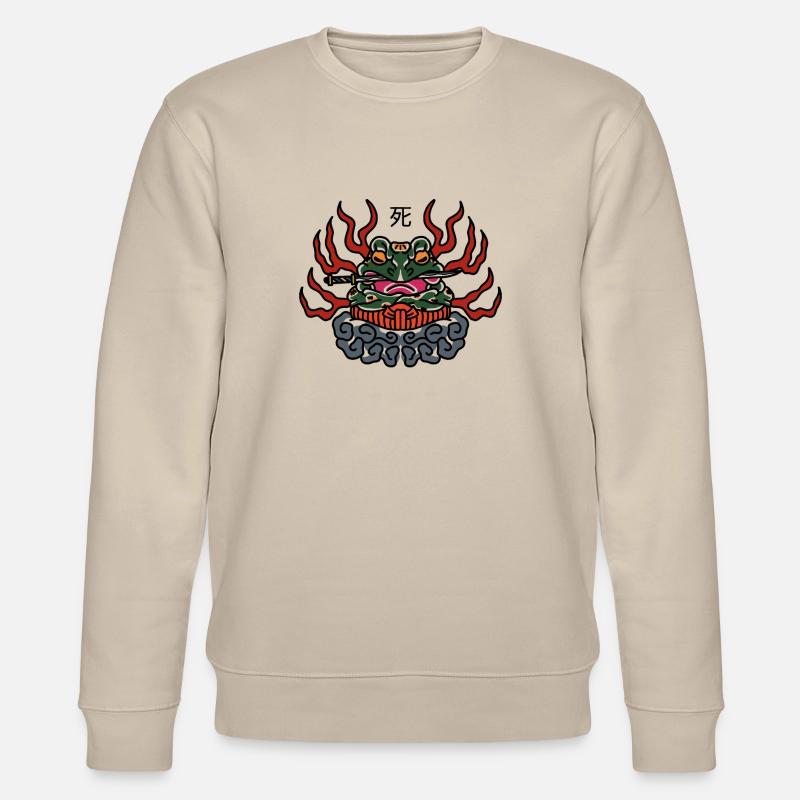 Samurai Frog - Stanley/Stella Unisex Bio-Sweatshirt CHANGER  - Beige