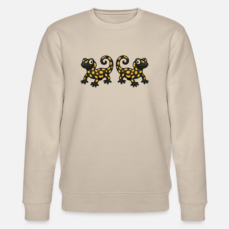 Salamandre Gecko bande dessinée 2 - Sweat bio CHANGER Stanley/Stella Unisexe - beige