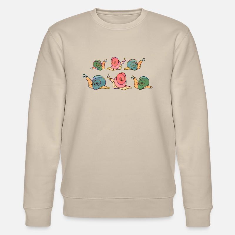 Schnecken - Stanley/Stella Unisex Bio-Sweatshirt CHANGER - Beige