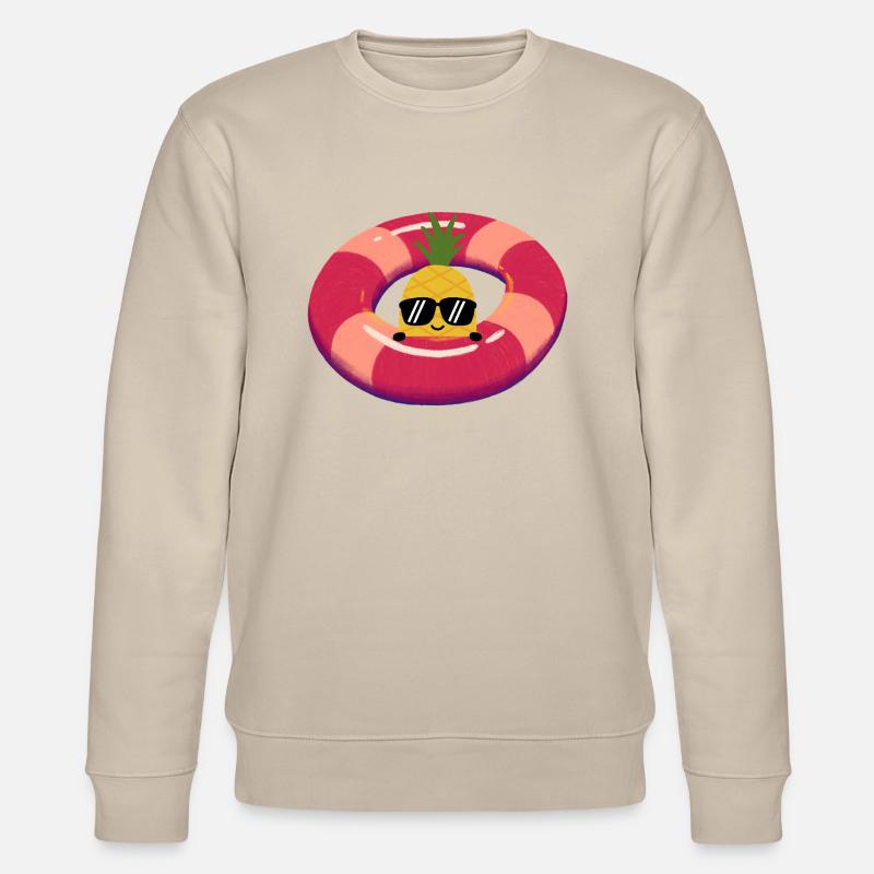 Happy Ananas - Stanley/Stella Unisex Bio-Sweatshirt CHANGER  - Beige