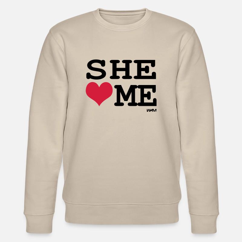 elle m'aime par wam - Sweat bio CHANGER Stanley/Stella Unisexe - beige