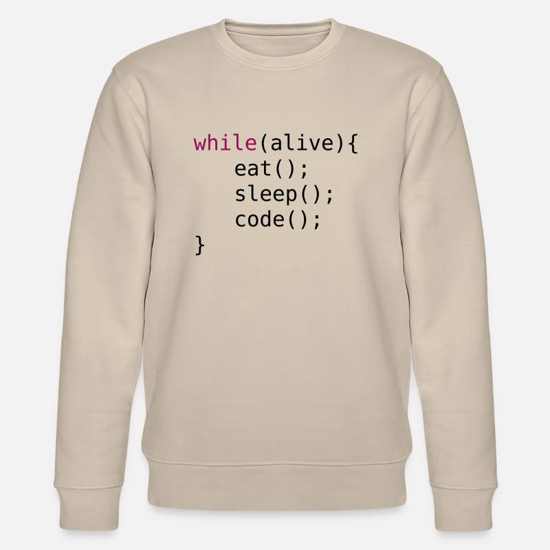 Lustiger Code Quellcode - Stanley/Stella Unisex Bio-Sweatshirt CHANGER  - Beige