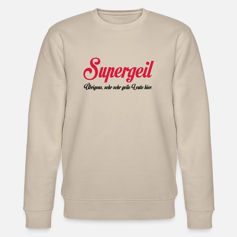 Supergeil - Stanley/Stella Unisex Bio-Sweatshirt CHANGER - Beige