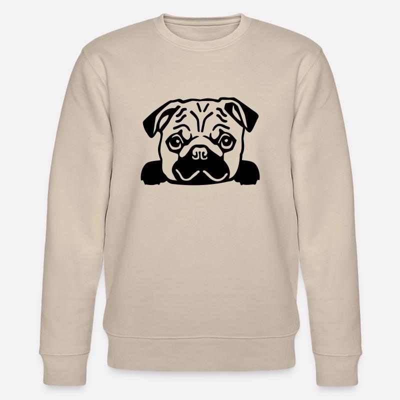 Mops - Stanley/Stella Unisex Bio-Sweatshirt CHANGER  - Beige
