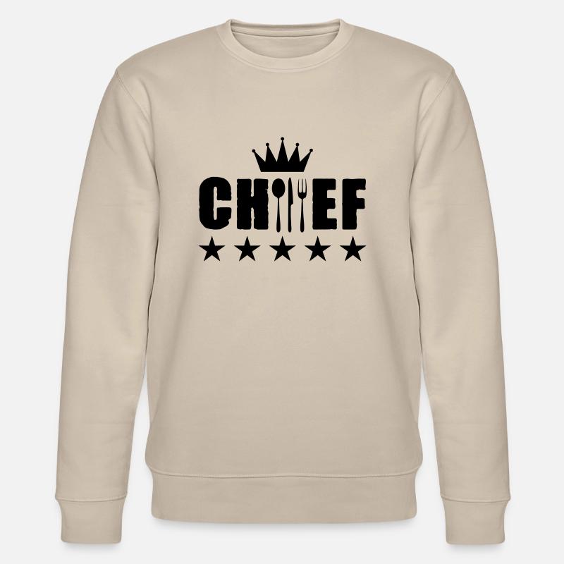 chef koch - Stanley/Stella Unisex Bio-Sweatshirt CHANGER  - Beige