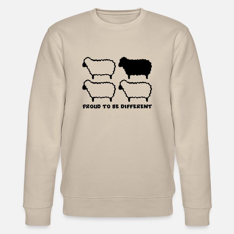 DIFFERENT SHEEP - 1C - Stanley/Stella CHANGER Unisex Organic Sweatshirt - beige