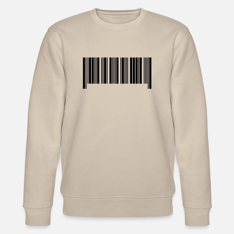 Barcode II - Stanley/Stella Unisex Bio-Sweatshirt CHANGER  - Beige