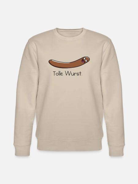 Tolle Wurst. - Stanley/Stella Unisex Bio-Sweatshirt CHANGER  - Beige