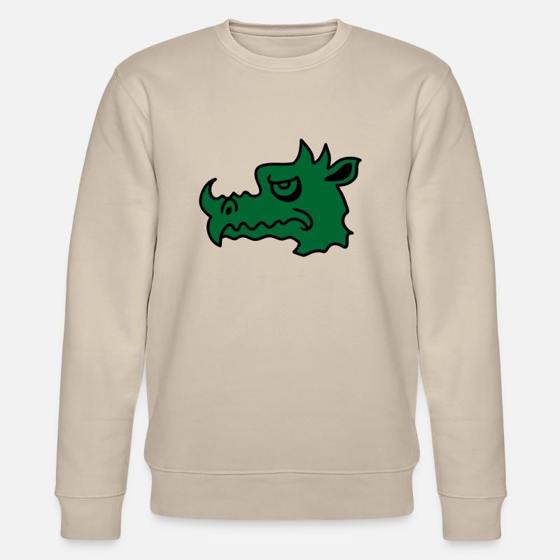Böser Drachen - Stanley/Stella Unisex Bio-Sweatshirt CHANGER  - Beige
