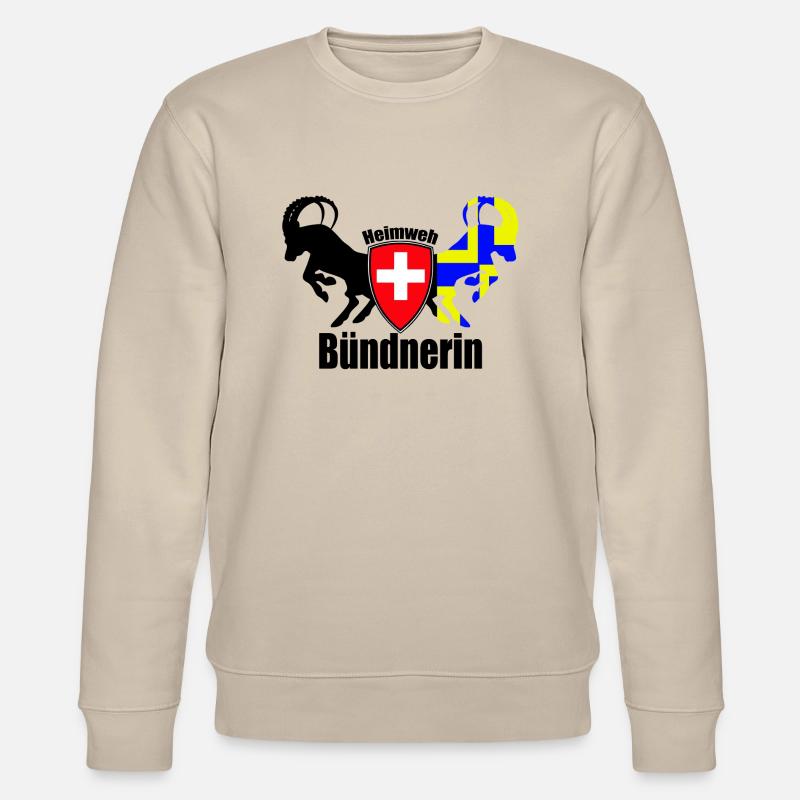 heimweh bündnerin - Stanley/Stella Unisex Bio-Sweatshirt CHANGER  - Beige