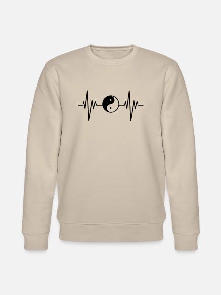 Ying Yang Pulse - Stanley/Stella CHANGER Unisex Organic Sweatshirt - beige