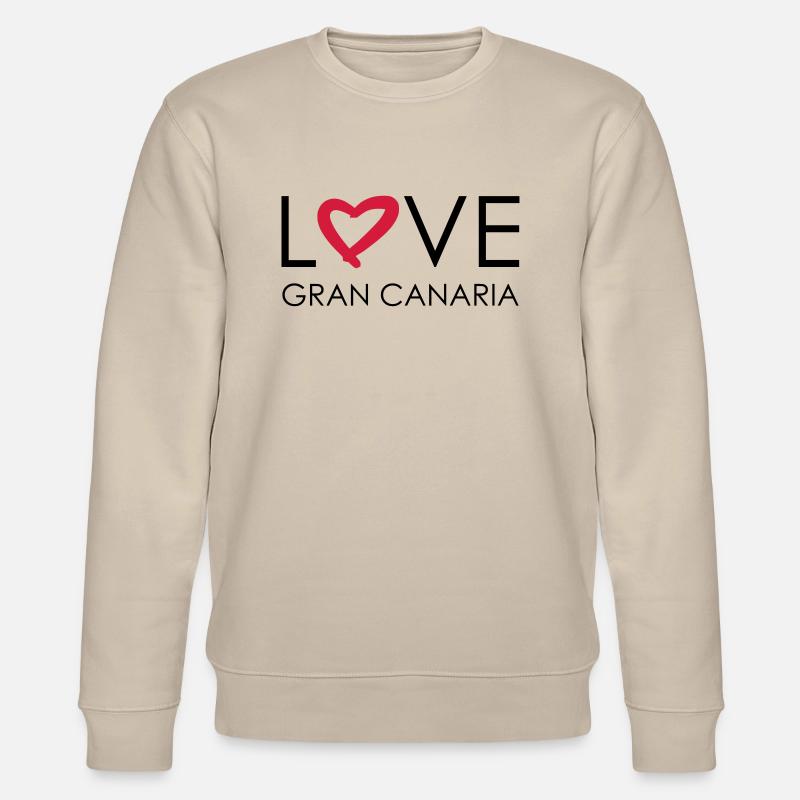 love gran canaria - Stanley/Stella Unisex Bio-Sweatshirt CHANGER  - Beige
