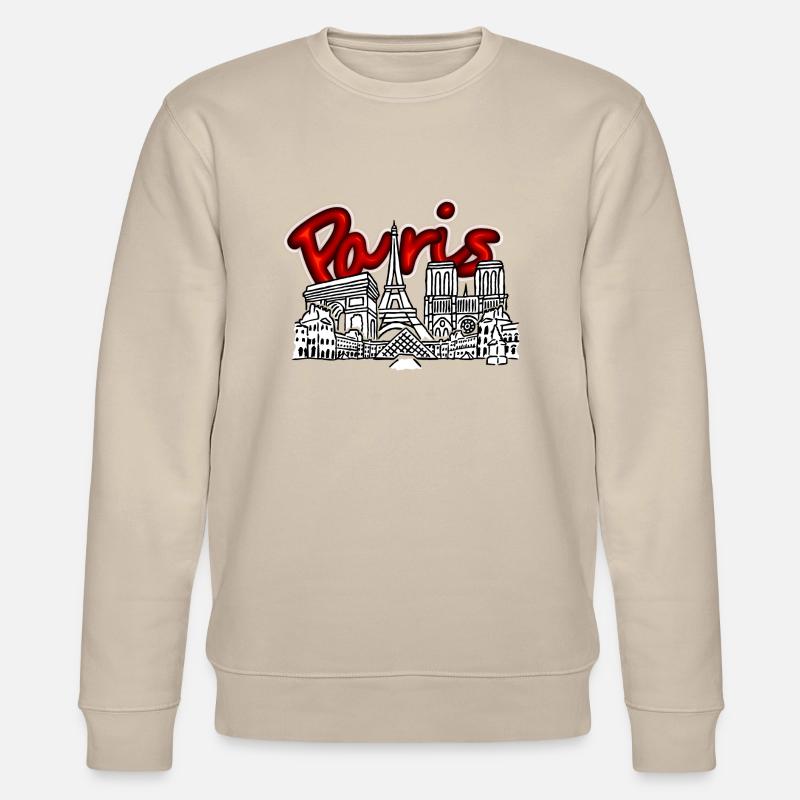 Paris Skyline - Stanley/Stella Unisex Bio-Sweatshirt CHANGER - Beige