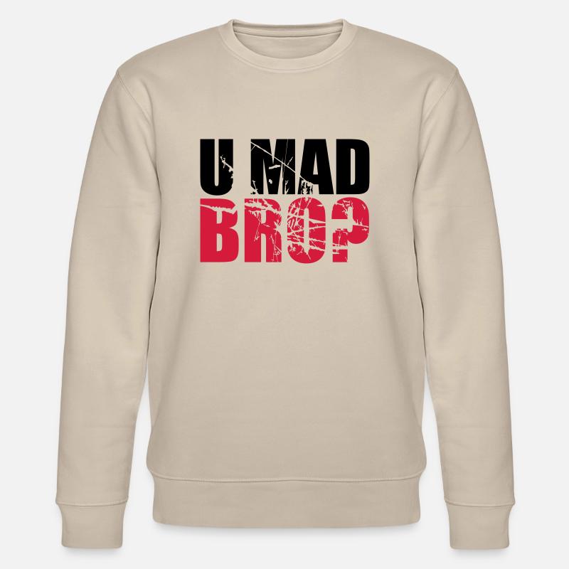 Logo U fou BRO - Sweat bio CHANGER Stanley/Stella Unisexe - beige
