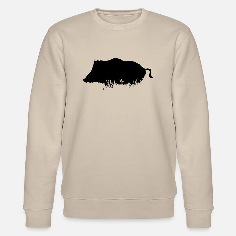Wild Boar - Wildschwein - Stanley/Stella Unisex Bio-Sweatshirt CHANGER  - Beige