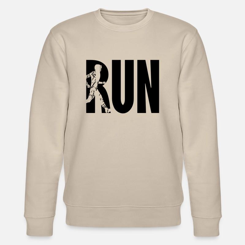 Logo Exécuter l’entraînement - Sweat bio CHANGER Stanley/Stella Unisexe - beige