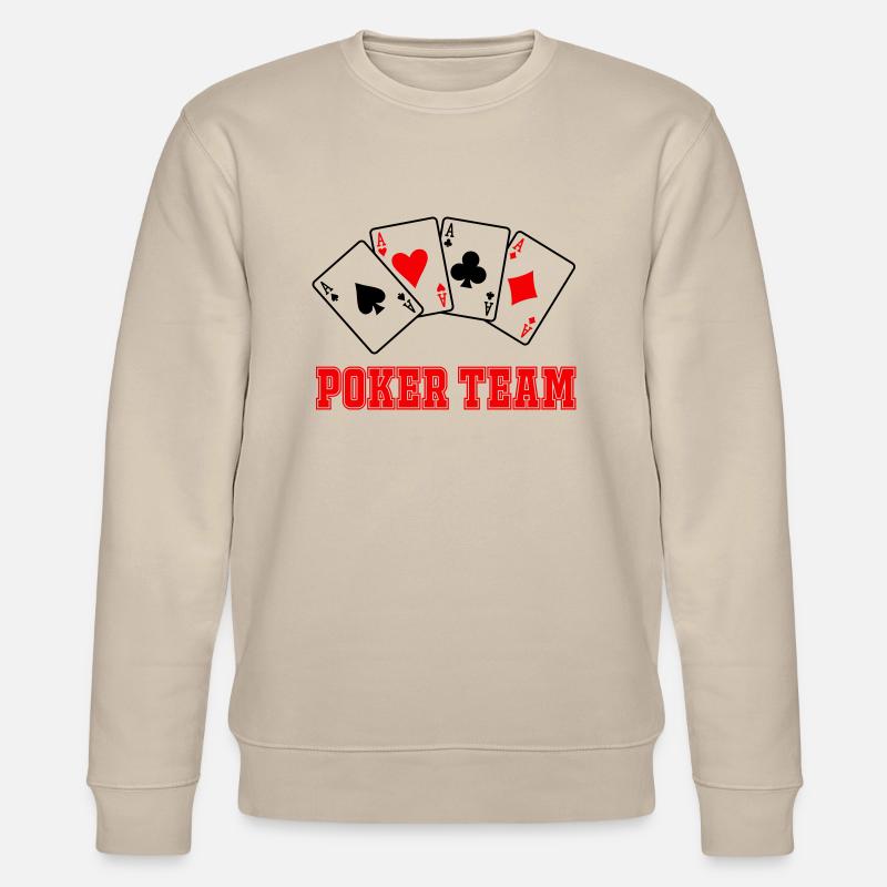 Poker Team - Stanley/Stella Unisex Bio-Sweatshirt CHANGER  - Beige