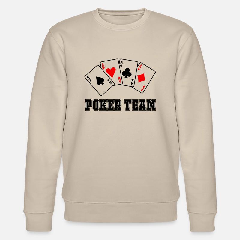 Poker Team - Stanley/Stella Unisex Bio-Sweatshirt CHANGER  - Beige