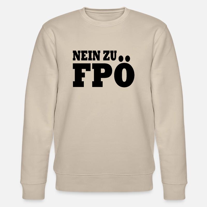 Non à fpö - Sweat bio CHANGER Stanley/Stella Unisexe - beige