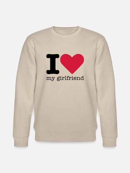I Love My Girlfriend - Stanley/Stella CHANGER Unisex Organic Sweatshirt - beige