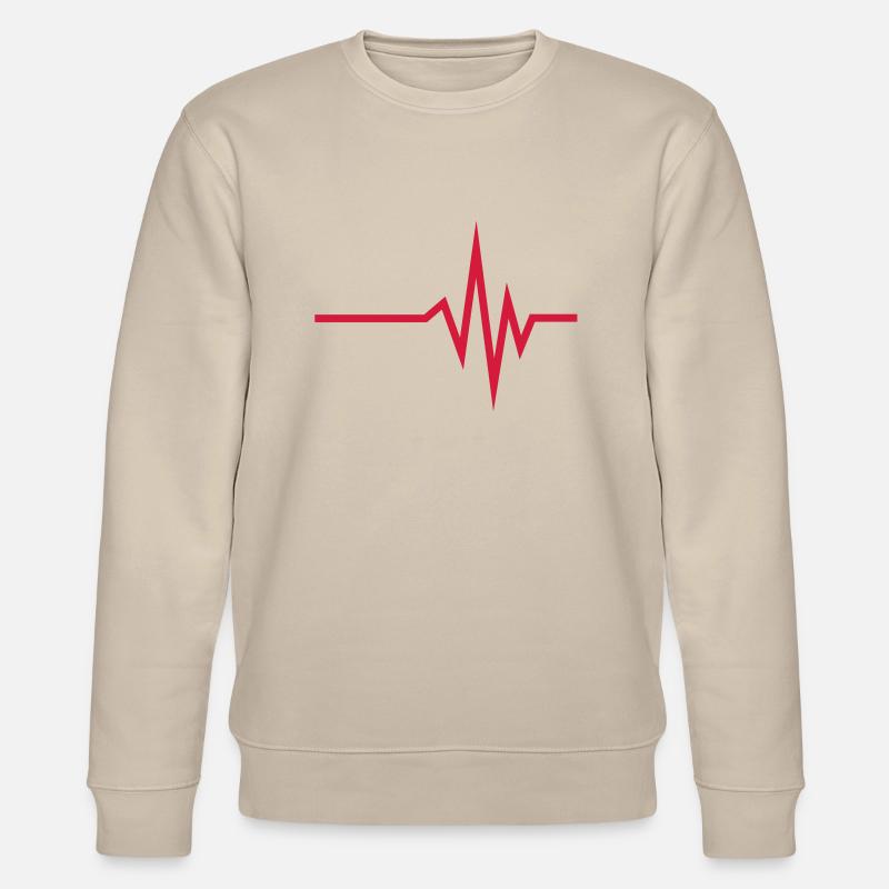 frequenz_beat__f1 - Stanley/Stella Unisex Bio-Sweatshirt CHANGER  - Beige