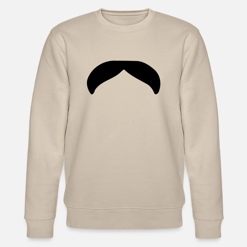 Barbe moustache moustache Moustache 1C. - Sweat bio CHANGER Stanley/Stella Unisexe - beige